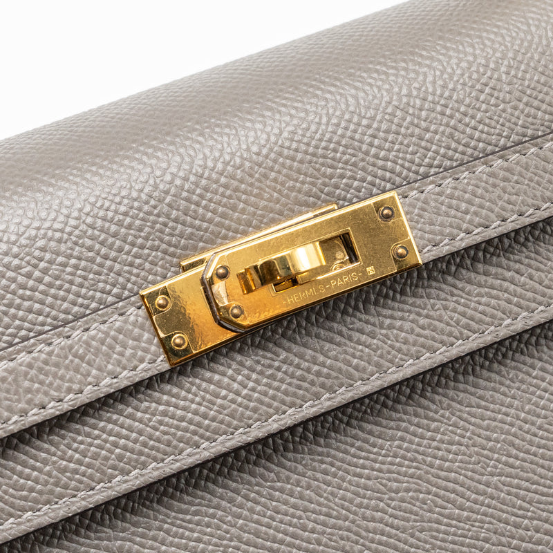 Hermes kelly 25 sellier Epsom gris Meyer GHW stamp U