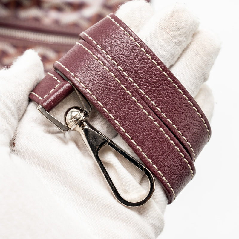 Goyard Saint Leger Backpack Goyardine Canvas Burgundy SHW