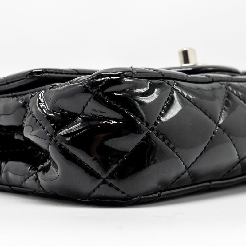 Chanel CC Mini Flap Bag Patent Black SHW