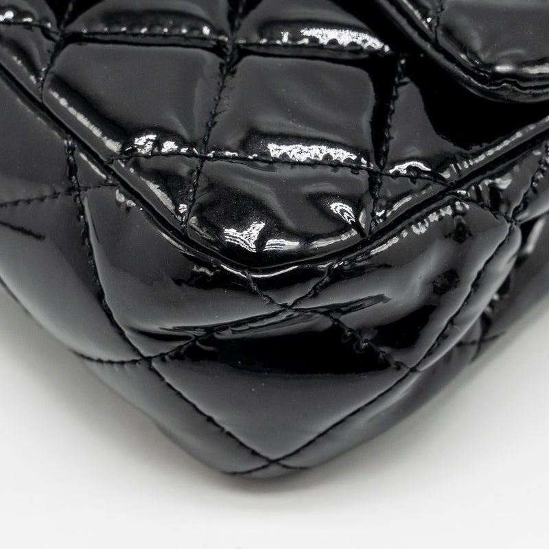 Chanel CC Mini Flap Bag Patent Black SHW