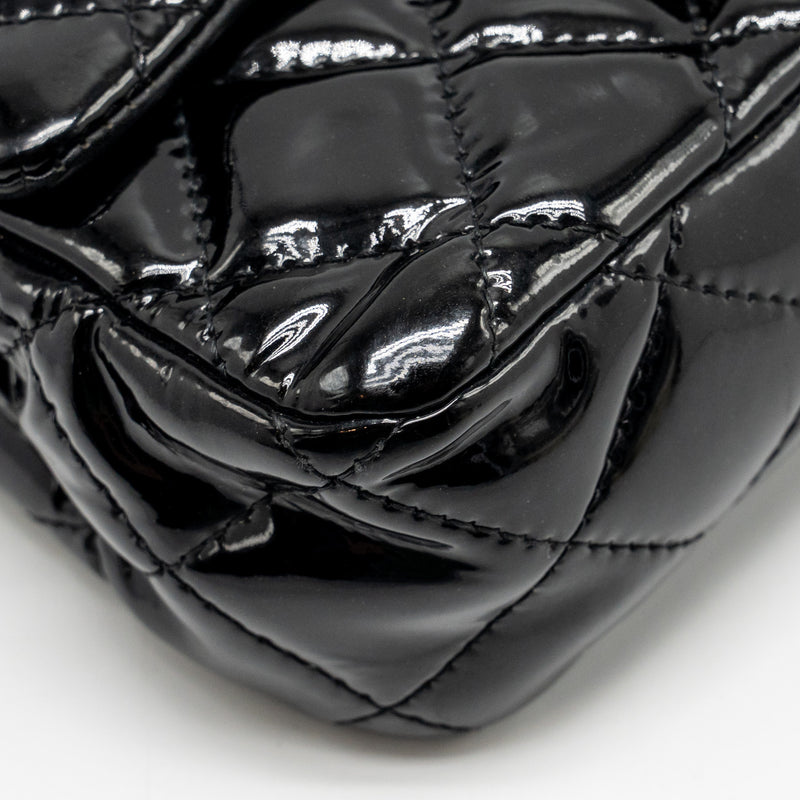 Chanel CC Mini Flap Bag Patent Black SHW