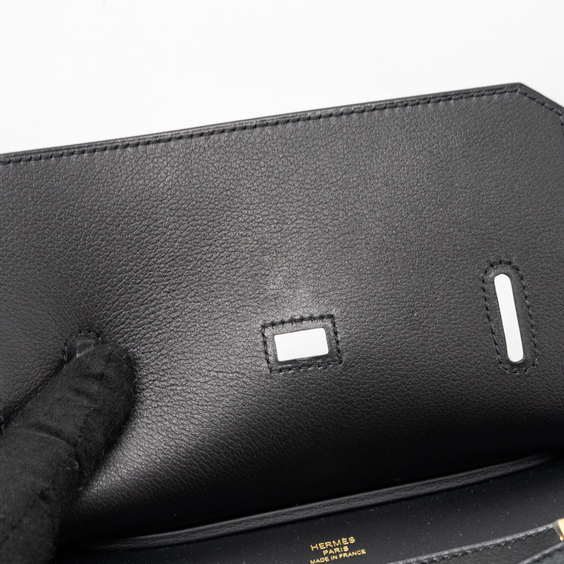 Hermes Mini Jypsiere Evergrain Black GHW Stamp B