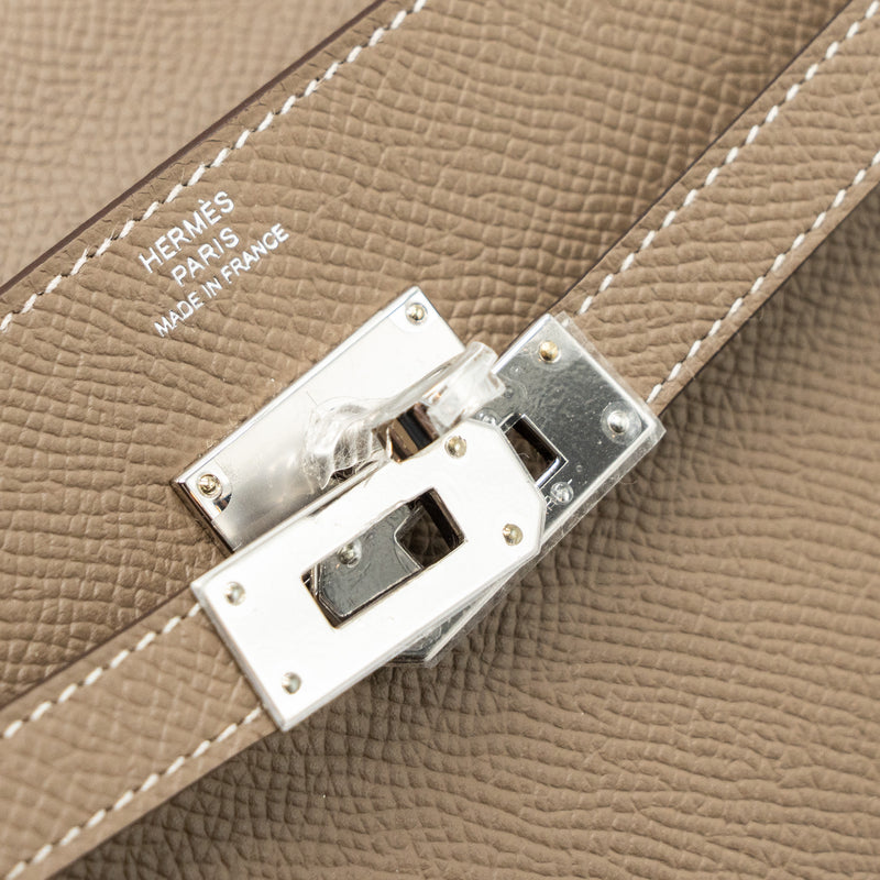 Hermes Kelly To Go Epsom Etoupe SHW Stamp B