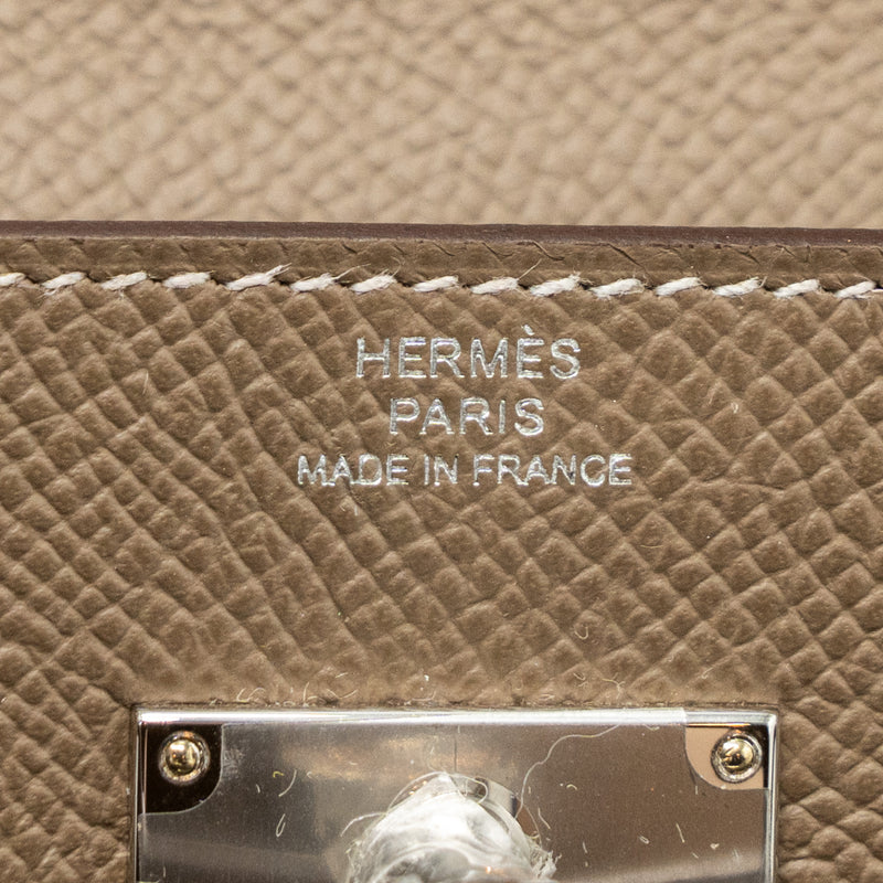 Hermes Kelly To Go Epsom Etoupe SHW Stamp B