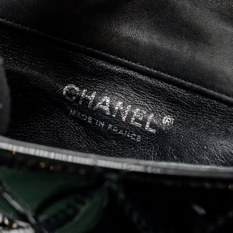 Chanel CC Mini Flap Bag Patent Black SHW