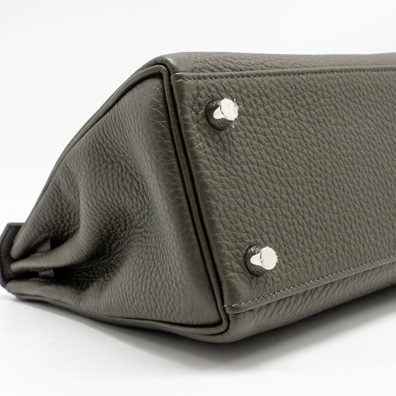 Hermes Kelly 25 Togo C6 Vert De Gris SHW Stamp Y