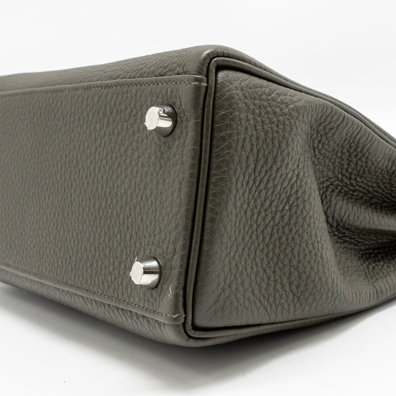 Hermes Kelly 25 Togo C6 Vert De Gris SHW Stamp Y