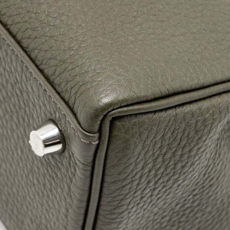 Hermes Kelly 25 Togo C6 Vert De Gris SHW Stamp Y