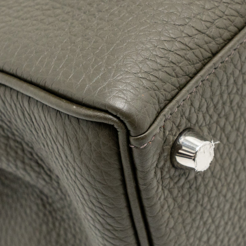 Hermes Kelly 25 Togo C6 Vert De Gris SHW Stamp Y
