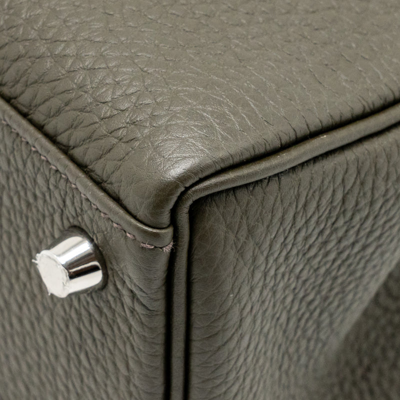 Hermes Kelly 25 Togo C6 Vert De Gris SHW Stamp Y
