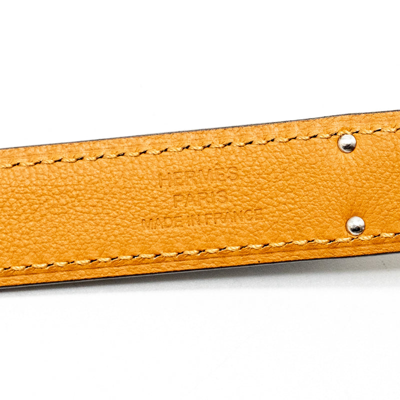 Hermes Kelly 18 Belt Epsom Black SHW Stamp W