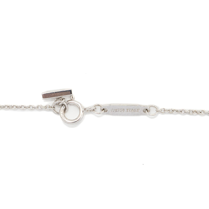 Tiffany T smile pendant mini model white gold