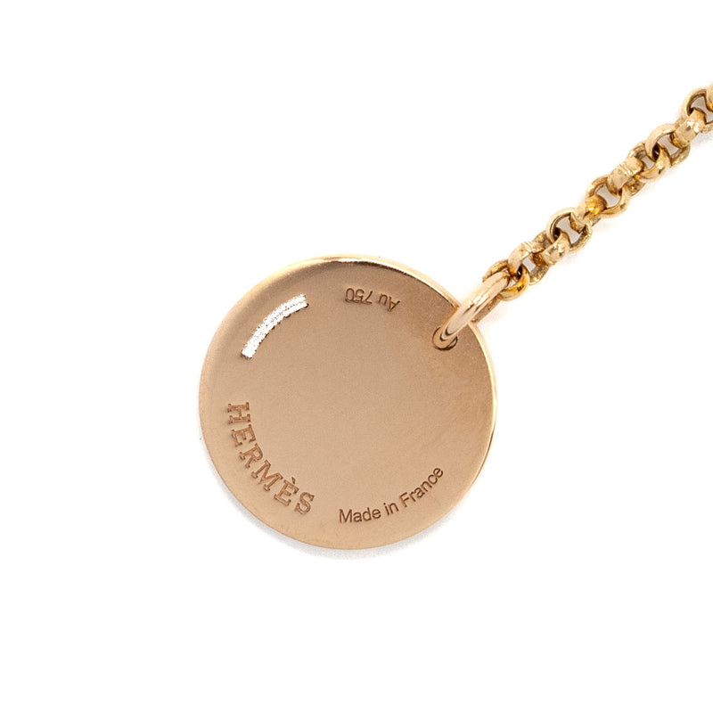 Hermes Ex-Libris Pendant small model, rose gold