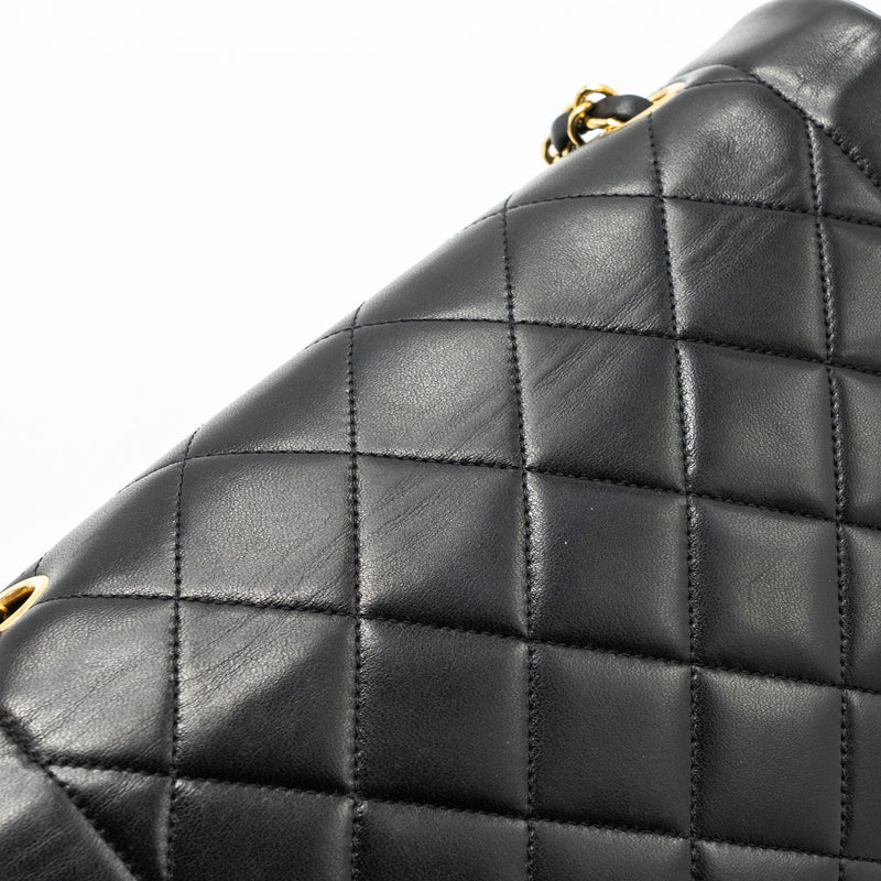 Chanel Vintage Diana Flap Bag Lambskin Black GHW
