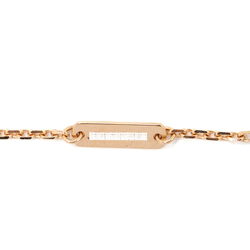 Van Cleef & Arpels 2023 Alhambra Holiday Limited Pendant Rose Gold/Silver Obsidian/Diamond