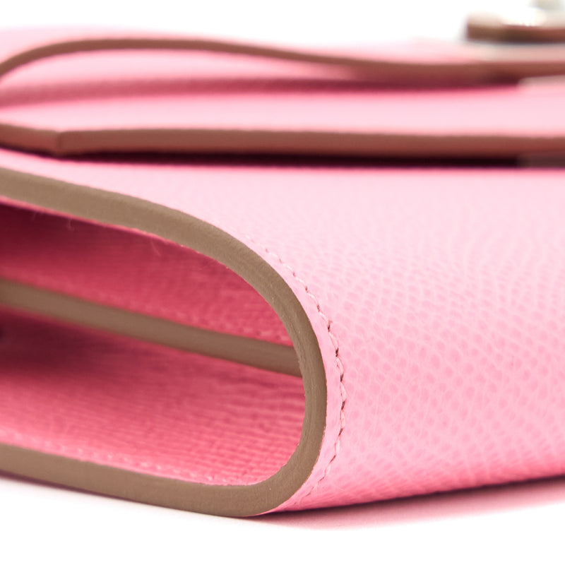 Hermes Kelly To Go Epsom 1Q Rose Confetti SHW Stamp U