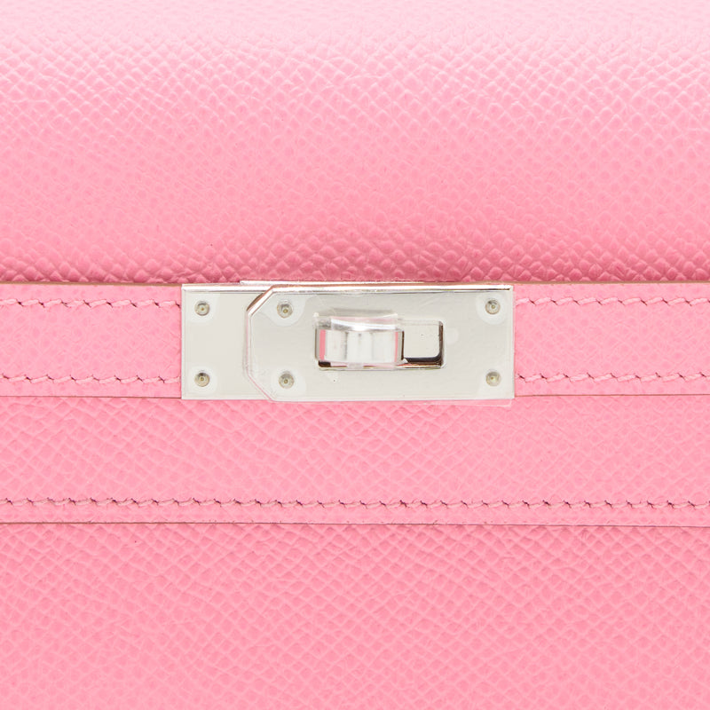 Hermes Kelly To Go Epsom 1Q Rose Confetti SHW Stamp U