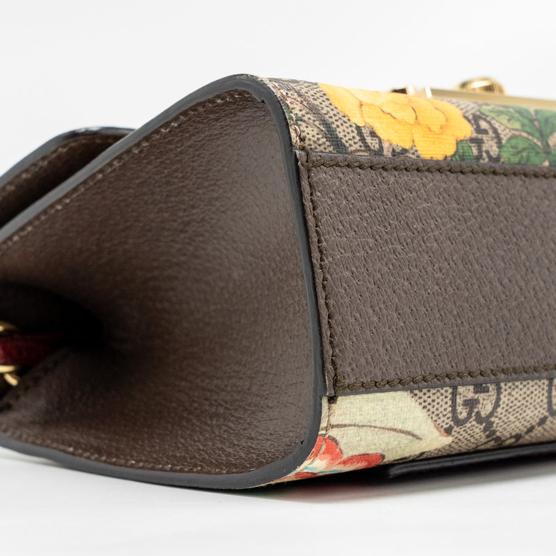 Gucci Small Padlock Shoulder Bag Tian GG Supreme Canvas/Leather Brown/Multicolour GHW