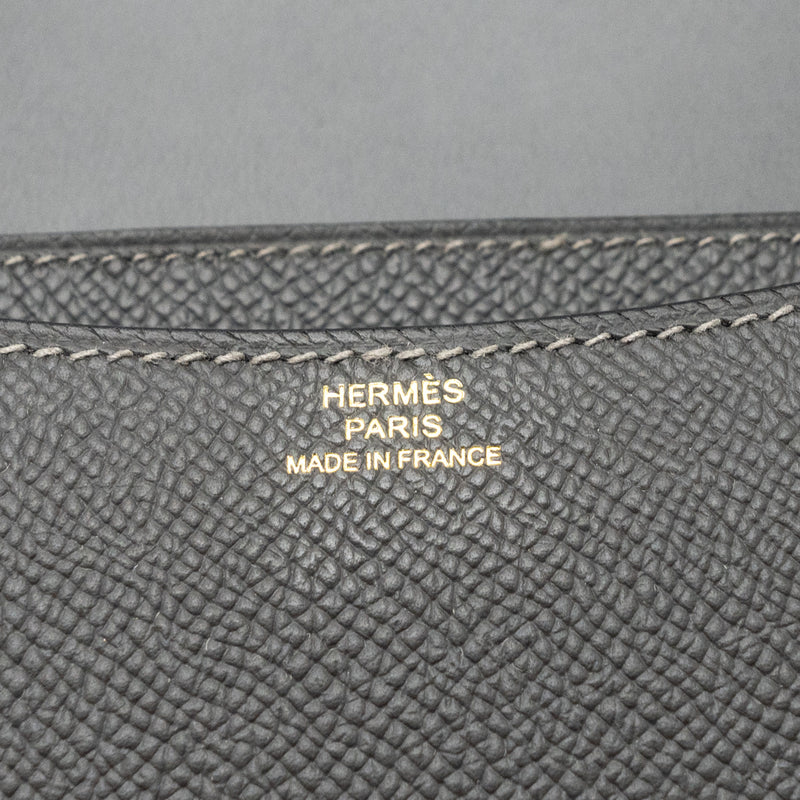 Hermes mini constance epsom graphite LGHW stamp B (New Version)