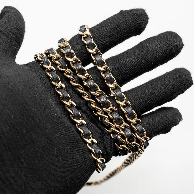 Chanel heart belt bag lambskin black LGHW