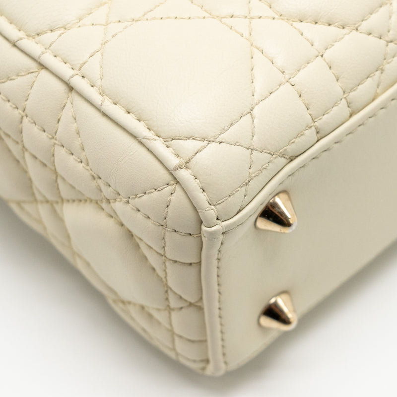 Dior Small Lady Dior Lambskin White LGHW