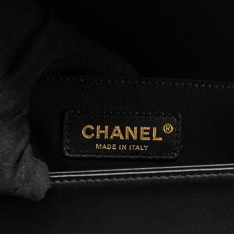 Chanel Medium Boy Bag Calfskin Black GHW