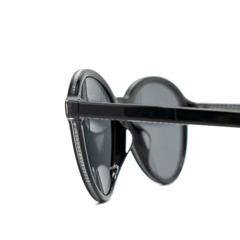 Chanel Sunglasses Black with Silver Chain Decoration