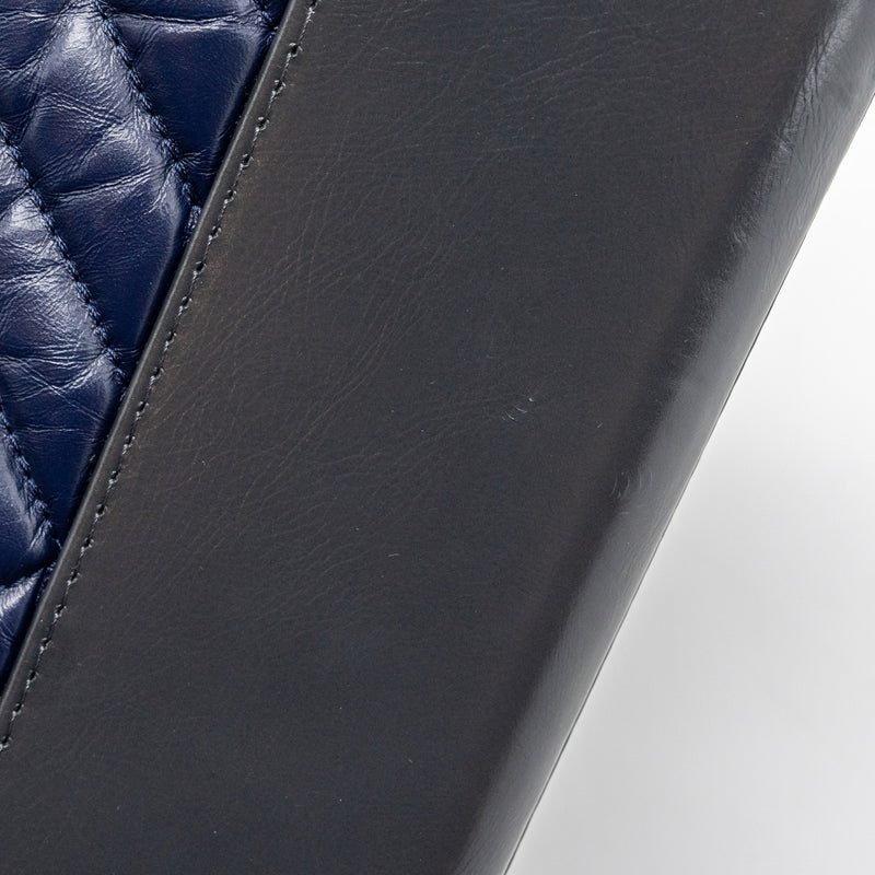 Chanel Large Blue Leather Boy Bag Crossbody (WWXZ) 144010020124 DO/SA