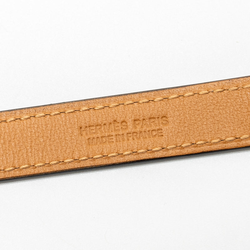 Hermes Size 75 Pop H 15 Belt Epsom Etoupe GHW Stamp U