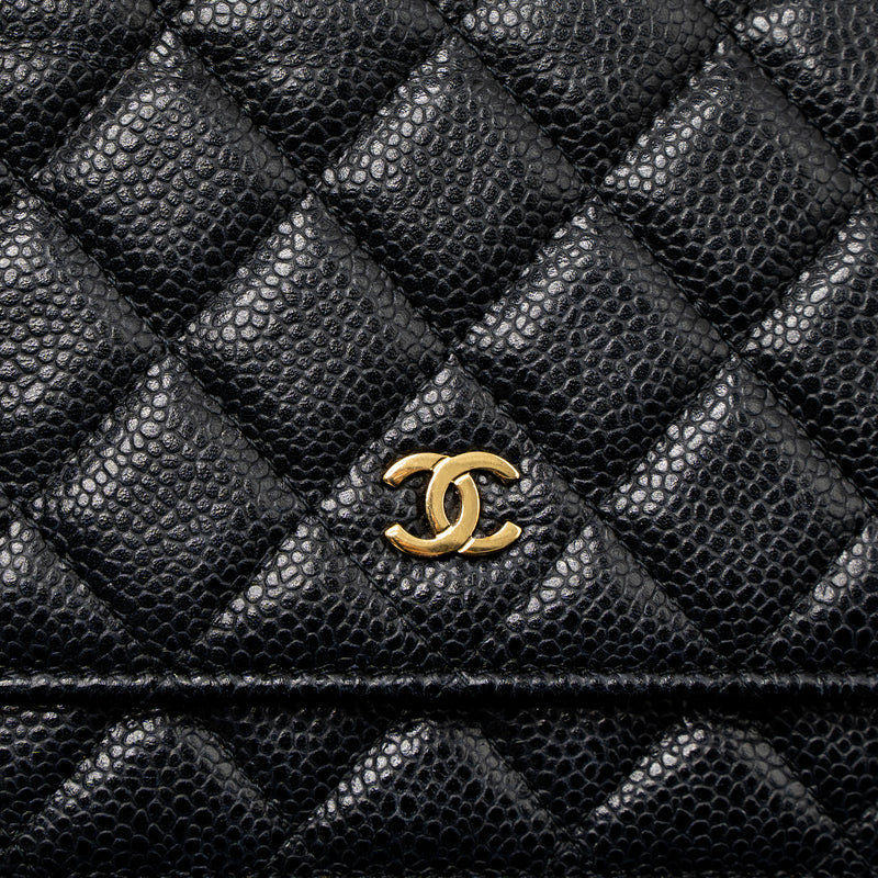 Chanel Classic Wallet On Chain Caviar Black GHW