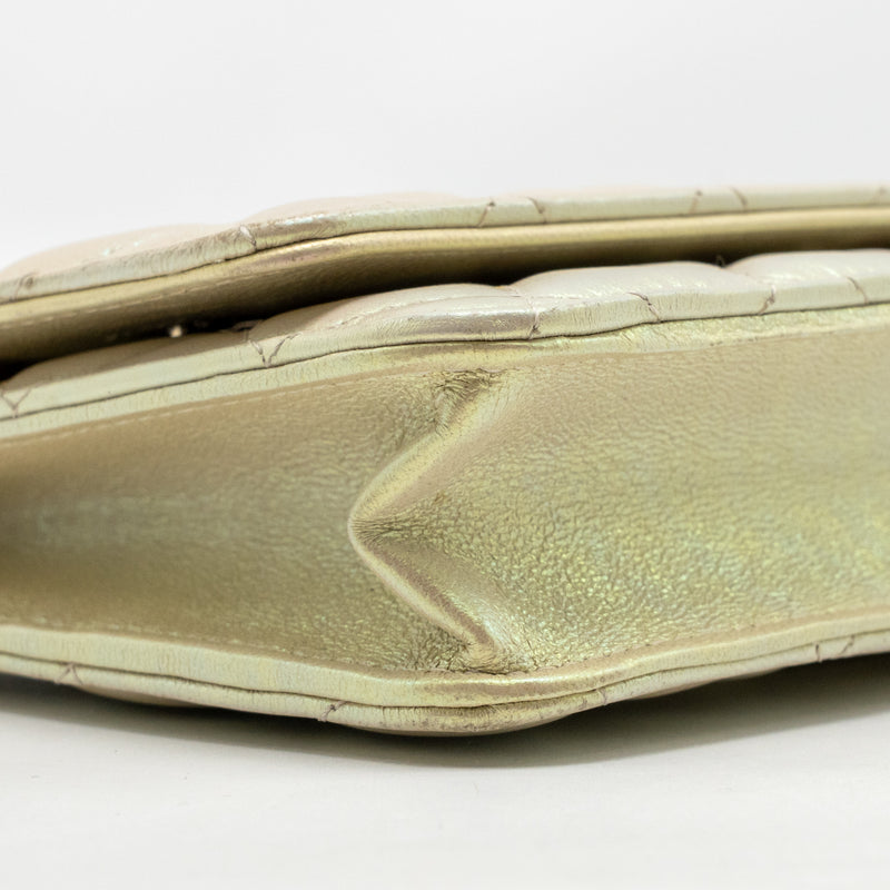 Chanel Wallet on Chain Lambskin Iridescent Ivory LGHW