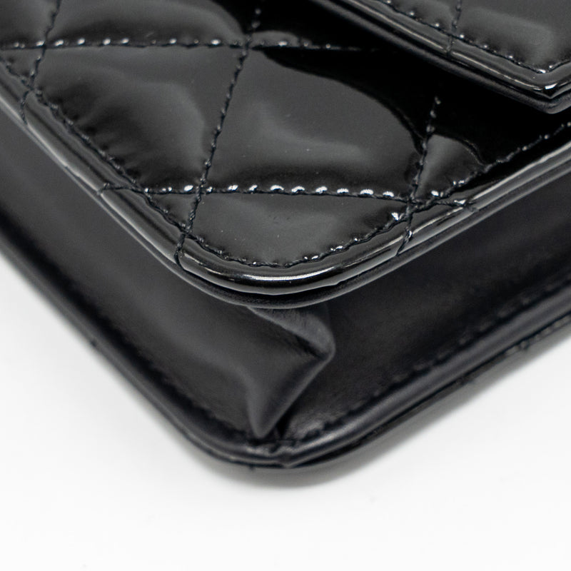 Chanel Wallet on Chain Patent Leather Black SHW