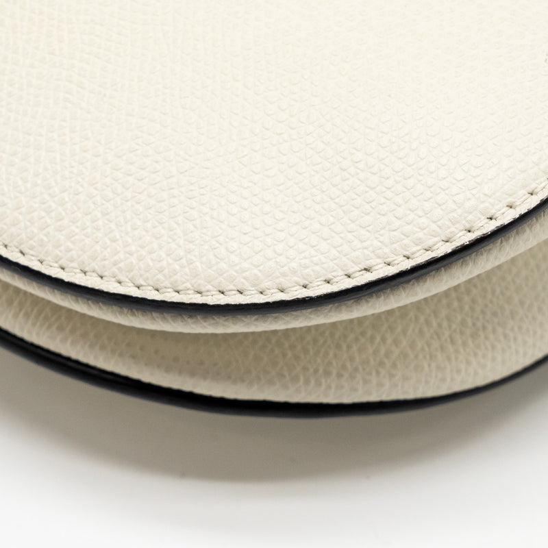 DIOR Medium Saddle Bag Calfskin White GHW