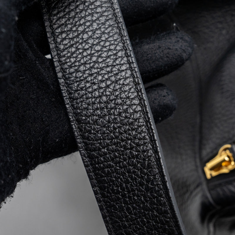 Hermes lindy 30 clemence black GHW stamp D