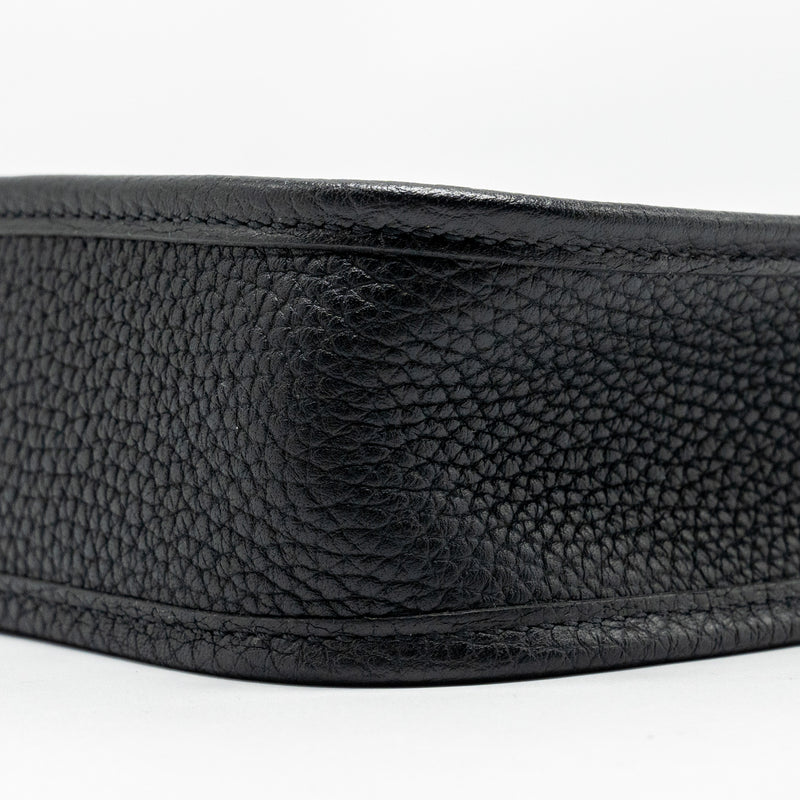 Hermes Mini Evelyne Clemence black SHW stamp Y