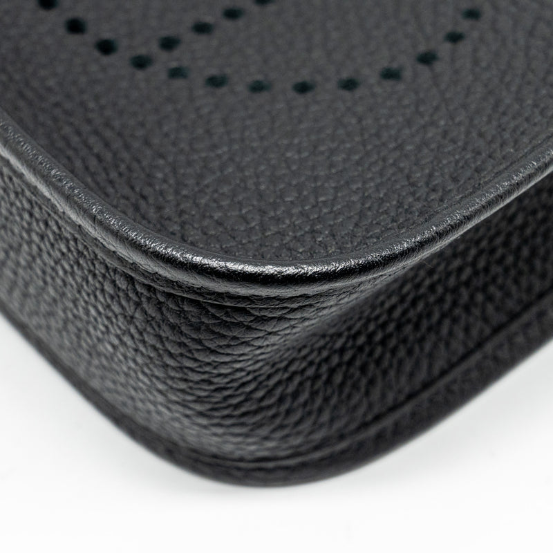 Hermes Mini Evelyne Clemence black SHW stamp Y