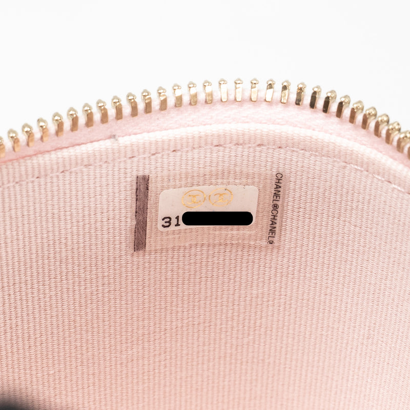 Chanel Top Handle Mini Vanity Case with Chain Lambskin Light Pink LGHW