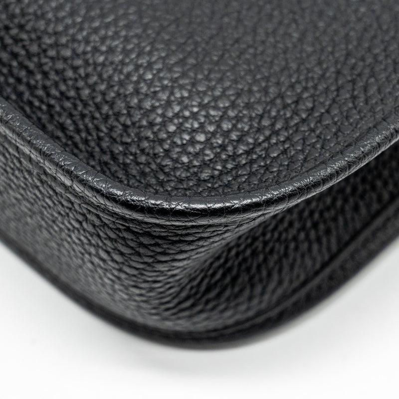 Hermes Mini Evelyne Clemence black SHW stamp Y