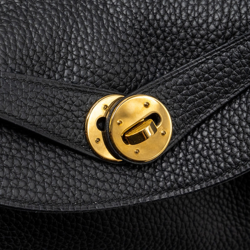 Hermes lindy 30 clemence black GHW stamp D