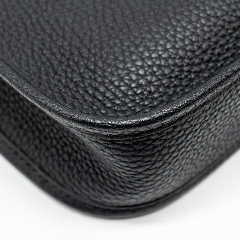 Hermes Mini Evelyne Clemence black SHW stamp Y