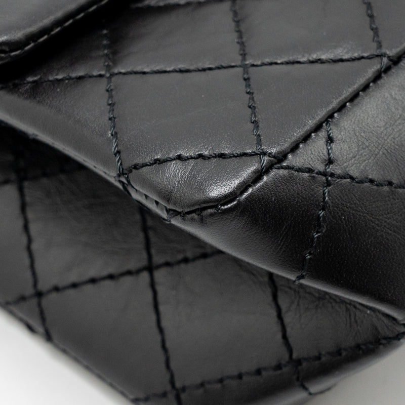 Chanel Mini 2.55 Reissue Aged Calfskin Black GHW (Microchip)