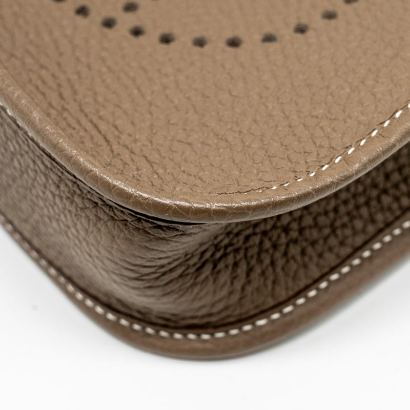 Hermes Mini Evelyne Clemence etoupe SHW Stamp Y