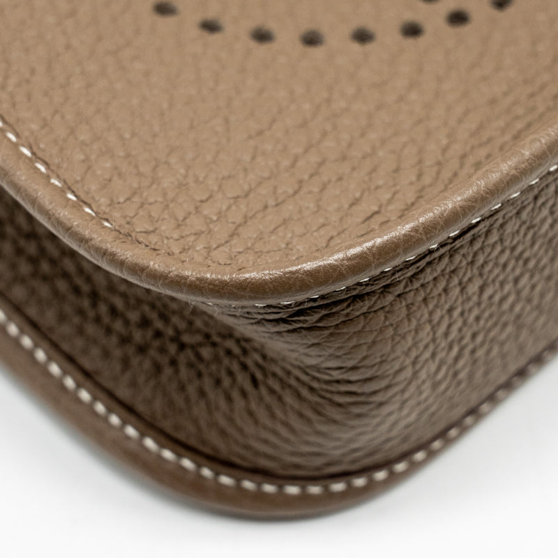 Hermes Mini Evelyne Clemence etoupe SHW Stamp Y