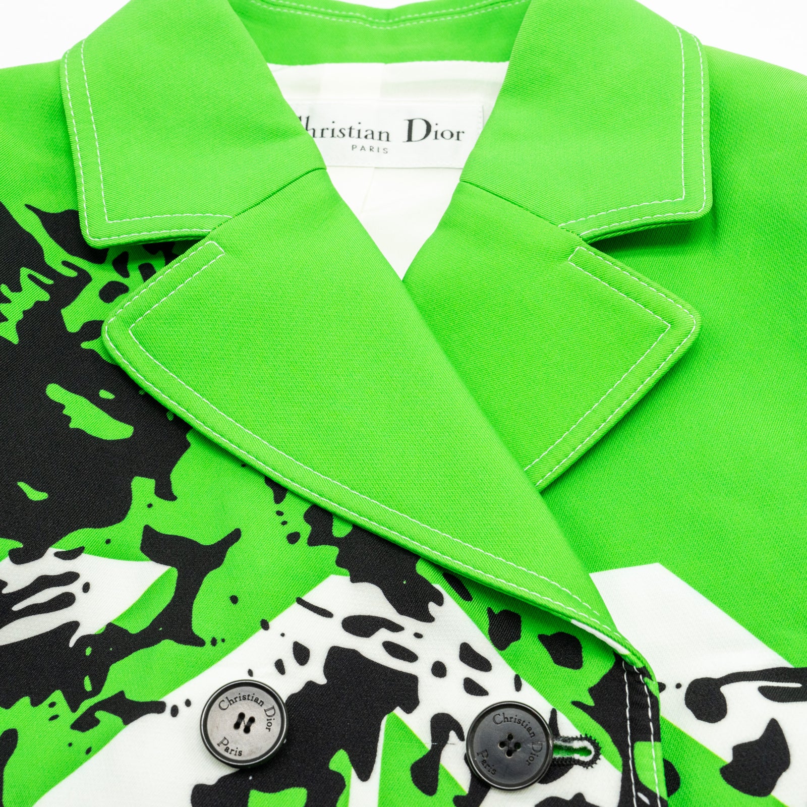 DIOR Size 34 2022 Runway Fantaisie Animalier Cropped Jacket and Shorts
