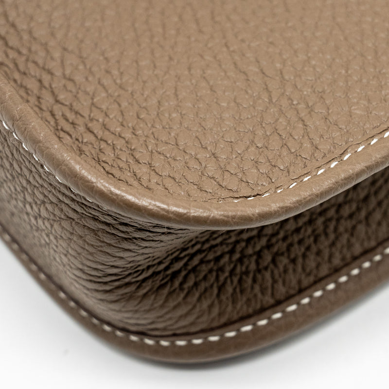 Hermes Mini Evelyne Clemence etoupe SHW Stamp Y