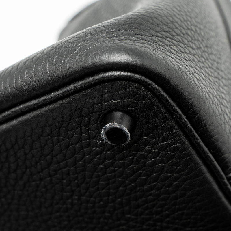 Hermes Picotin 18 Clemence So Black with Black Hardware Stamp U