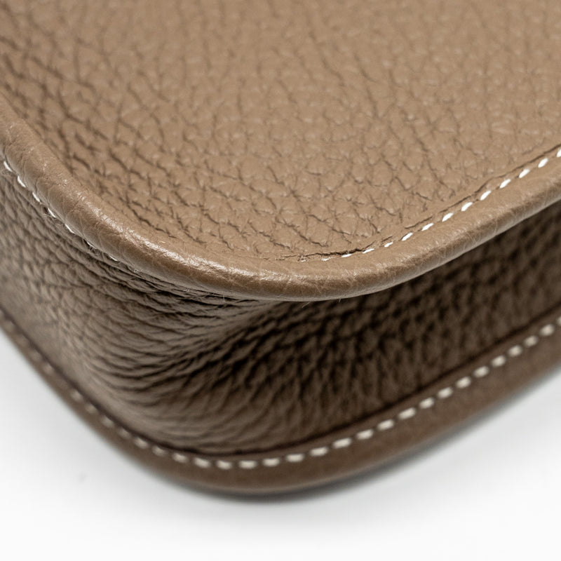 Hermes Mini Evelyne Clemence etoupe SHW Stamp Y