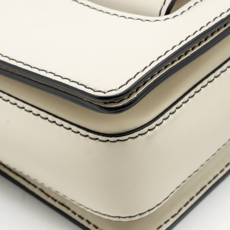 Dior Diorevolution Flap Bag Calfskin White SHW