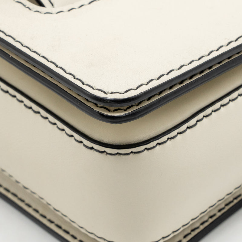 Dior Diorevolution Flap Bag Calfskin White SHW