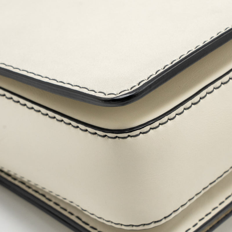 Dior Diorevolution Flap Bag Calfskin White SHW